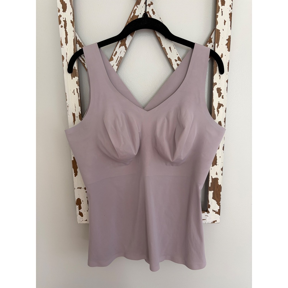 Evelyn & Bobbie Wire-Free Defy Bra Tank Amethyst Purple Women's XXL Minor Wear